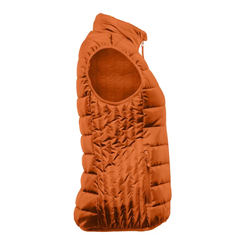 Bodywarmer femme en polyester recyclé, fermeture zippée, poches latérales, 160 g/m²