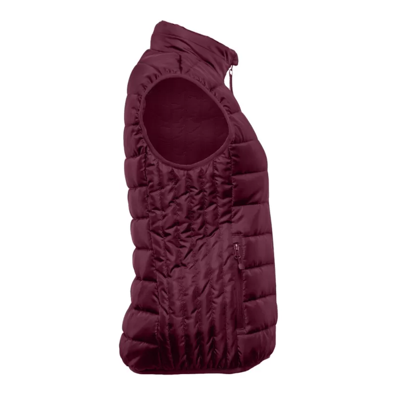 Bodywarmer femme en polyester recyclé, fermeture zippée, poches latérales, 160 g/m²