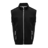 Bodywarmer polaire contrasté, fermeture et poches zippées contrastées, 300 g/m²
