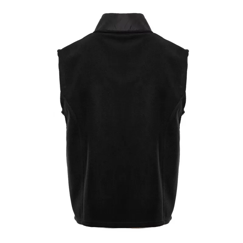 Bodywarmer polaire contrasté, fermeture et poches zippées contrastées, 300 g/m²
