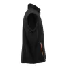 Bodywarmer polaire contrasté, fermeture et poches zippées contrastées, 300 g/m²