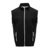 Bodywarmer polaire contrasté, fermeture et poches zippées contrastées, 300 g/m²