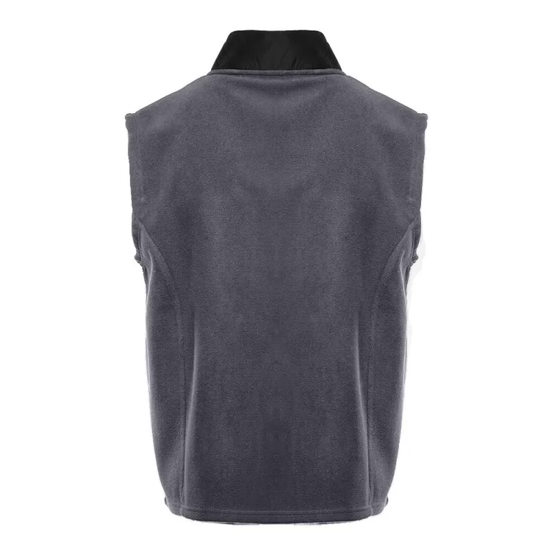 Bodywarmer polaire contrasté, fermeture et poches zippées contrastées, 300 g/m²