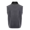 Bodywarmer polaire contrasté, fermeture et poches zippées contrastées, 300 g/m²
