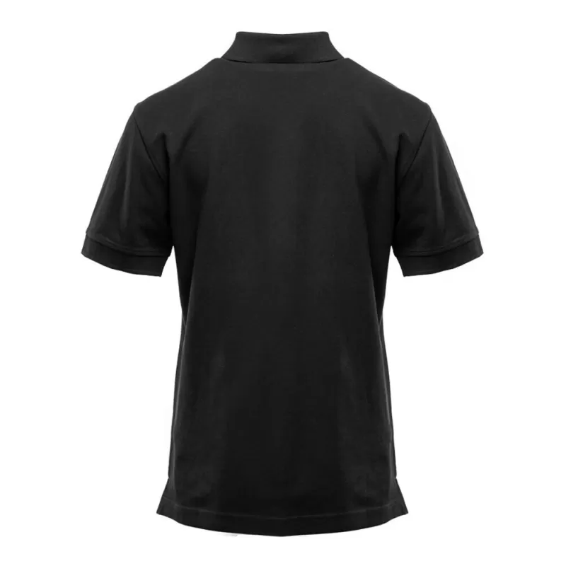 Polo femme avec boutons contrastés en coton piqué lavable à 60°C, 210 g/m²