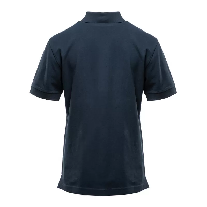 Polo femme avec boutons contrastés en coton piqué lavable à 60°C, 210 g/m²