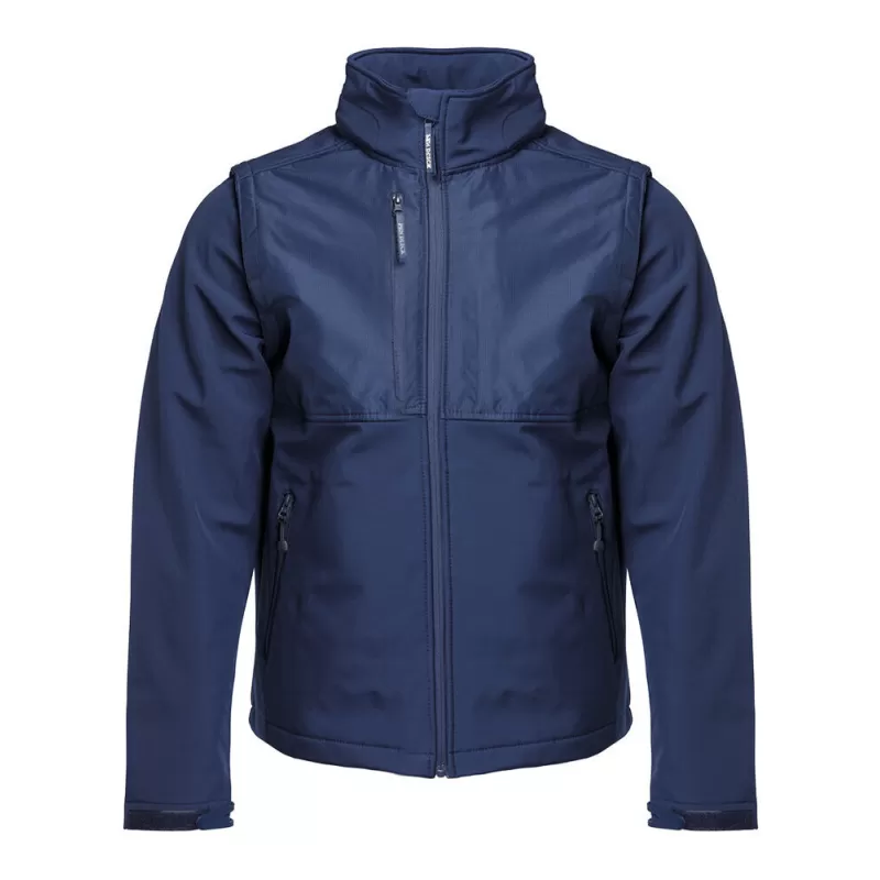 Softshell manches amovibles en polyester respirant et imperméable, 340 g/m²