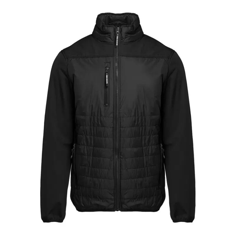 Blouson bi-matière doublé polaire déperlant et coupe-vent, 210 g/m²