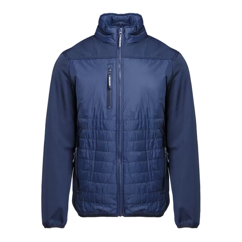 Blouson bi-matière doublé polaire déperlant et coupe-vent, 210 g/m²