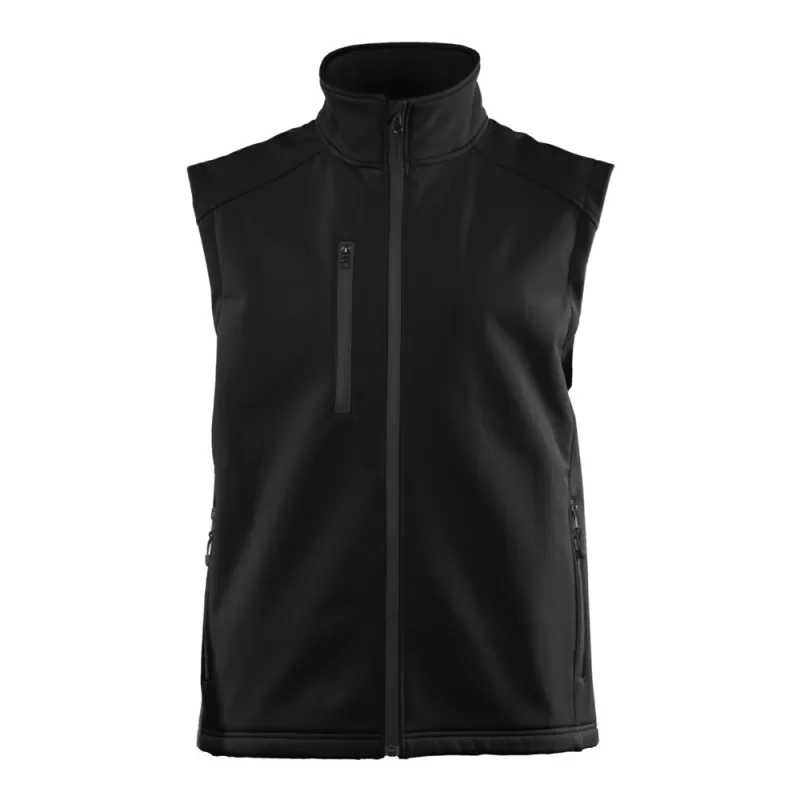 Bodywarmer softshell 3 couches, membrane respirante et imperméable, 340 g/m²