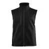 Bodywarmer softshell 3 couches, membrane respirante et imperméable, 340 g/m²