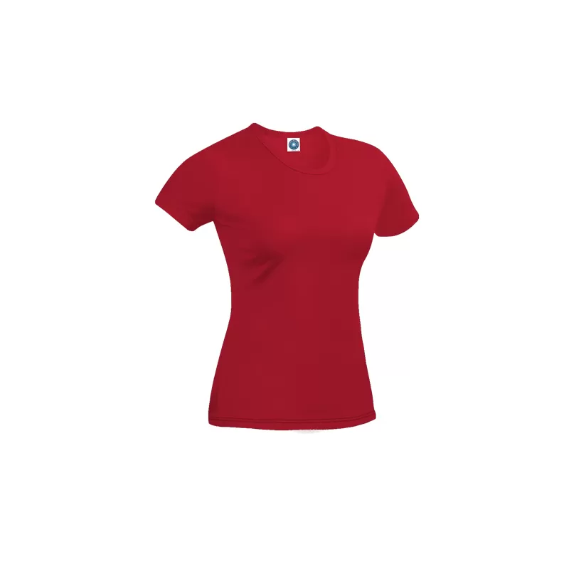 T-shirt femme en coton biologique col rond, manches courtes, 180 g/m²