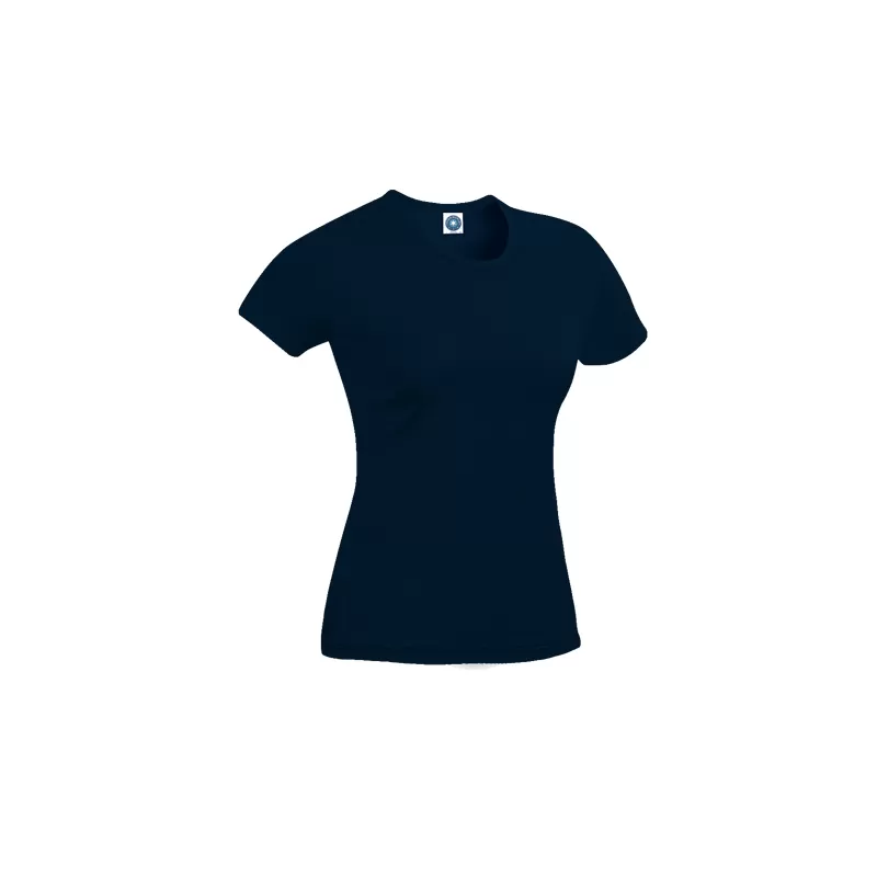 T-shirt femme en coton biologique col rond, manches courtes, 180 g/m²