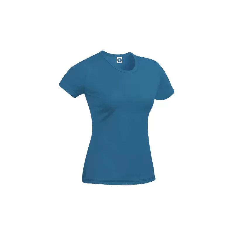 T-shirt femme en coton biologique col rond, manches courtes, 180 g/m²