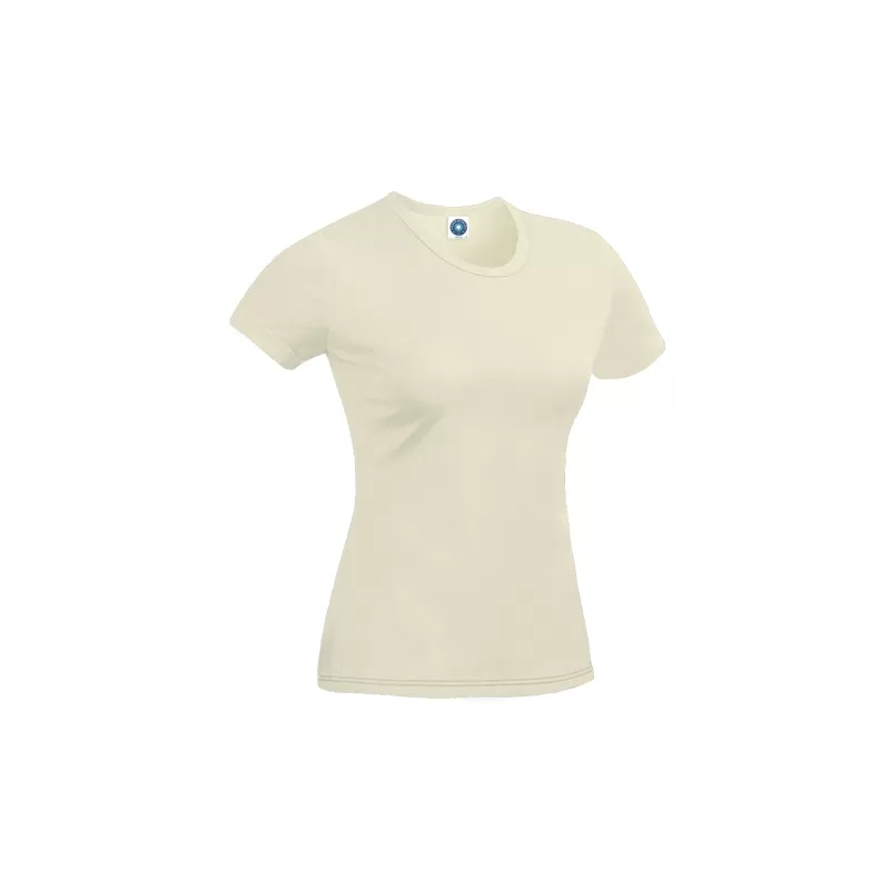 T-shirt femme en coton biologique col rond, manches courtes, 180 g/m²