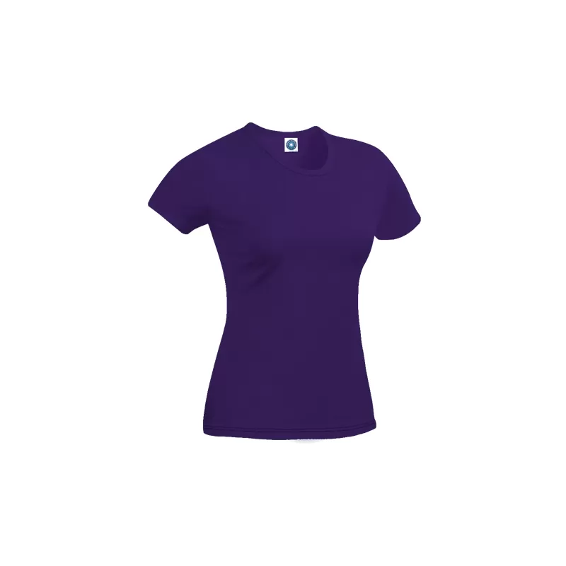 T-shirt femme en coton biologique col rond, manches courtes, 180 g/m²