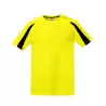 T-shirt de sport bicolore en polyester séchage rapide, manches raglan, 140 g/m²