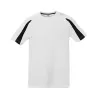 T-shirt de sport bicolore en polyester séchage rapide, manches raglan, 140 g/m²