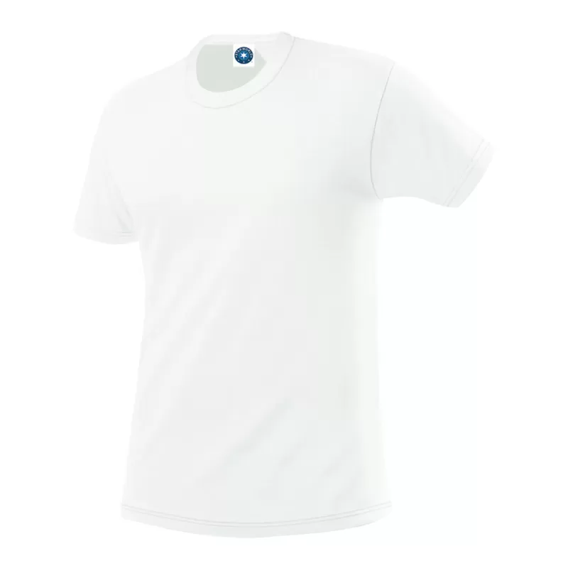 Tee-shirt respirant en polyester léger, manches droites, 135 g/m²
