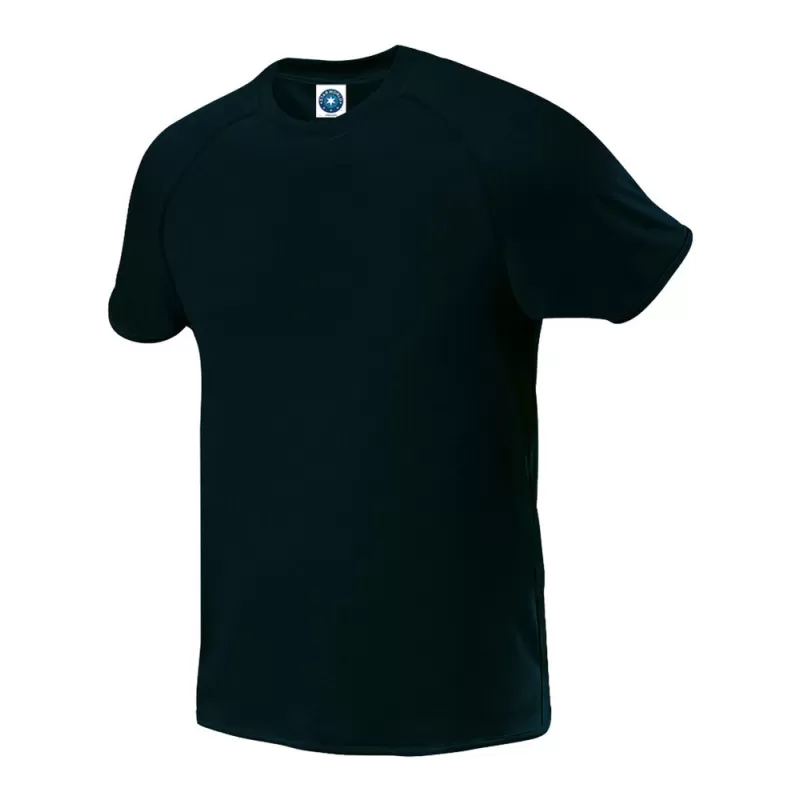 Tee-shirt respirant en polyester léger, manches droites, 135 g/m²