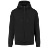 Sweat capuche zippé lourd déperlant et résistant aux tâches en coton bio, 400 g/m²