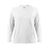 T-shirt de sport manches longues en polyester séchage rapide, 145 g/m²
