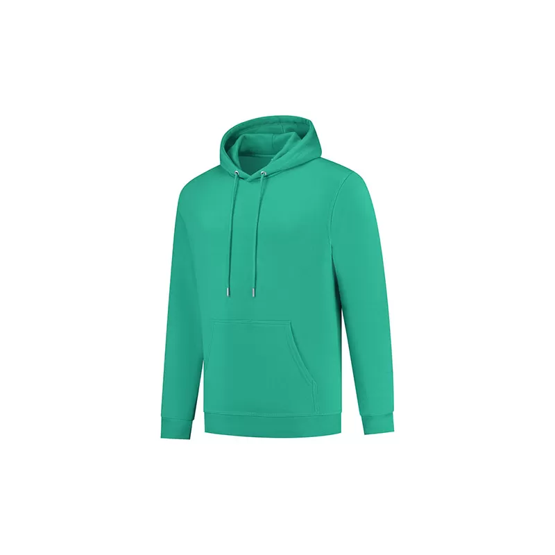Sweat hoodie à capuche en coton biologique et polyester recyclé, 300 g/m²