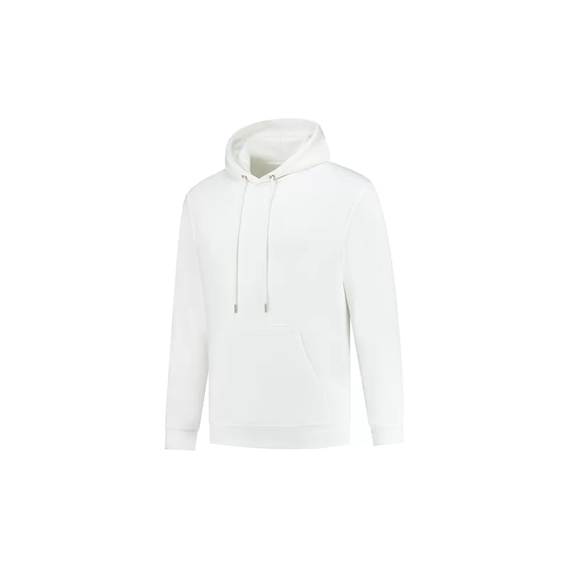 Sweat hoodie à capuche en coton biologique et polyester recyclé, 300 g/m²
