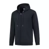 Sweat à capuche zippée en coton biologique et polyester recyclé, 300 g/m²