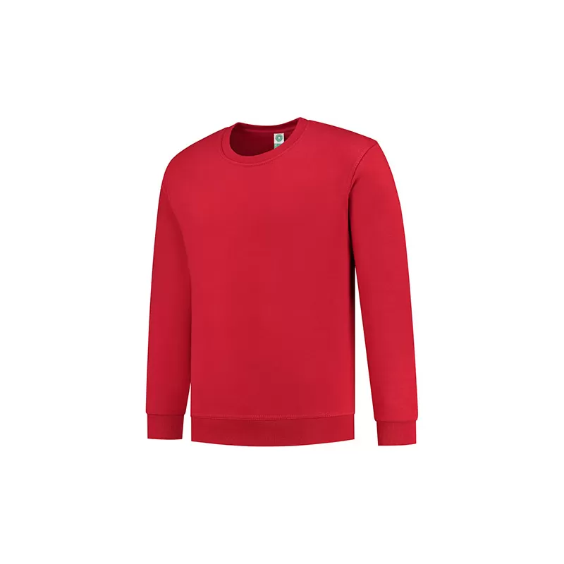 Sweat set in col rond en coton biologique et polyester recyclé, 300 g/m²