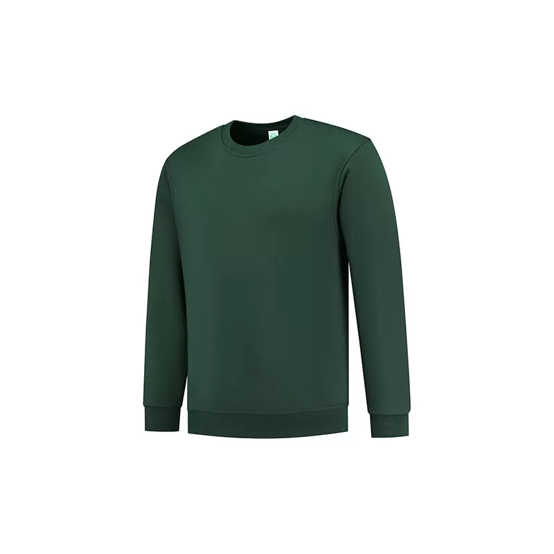 Sweat set in col rond en coton biologique et polyester recyclé, 300 g/m²