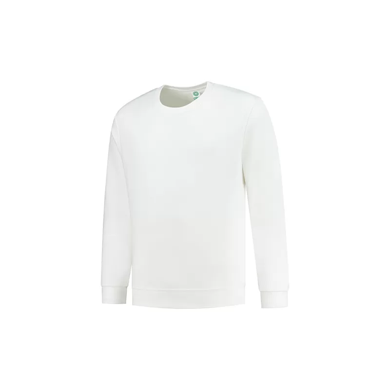 Sweat set in col rond en coton biologique et polyester recyclé, 300 g/m²