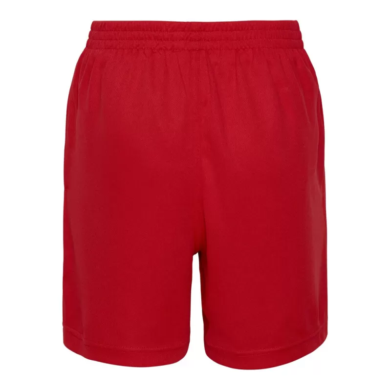 Short de sport enfant polyester léger avec poches, 140 g/m²