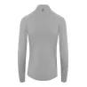 Tee-shirt de sport col zippé, matière stretch, détails réfléchissants, 280 g/m²
