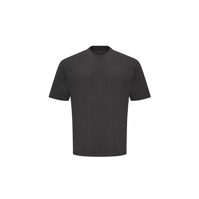 T-shirt oversize moderne en coton, manches courtes, col en bord côte, 190 g/m²