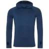T-shirt homme à capuche enroulable, coupe slim, manches longues raglan, 210 g/m²