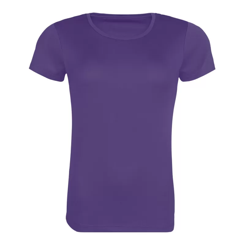 T-shirt de sport femme en polyester recyclé léger, coupe décontractée, 140 g/m²