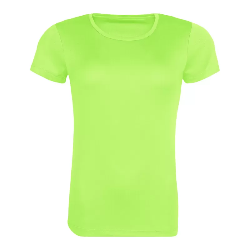 T-shirt de sport femme en polyester recyclé léger, coupe décontractée, 140 g/m²