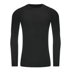 T-shirt de sport manches longues en polyester recyclé, coupe slim et ergonomique, 160 g/m²