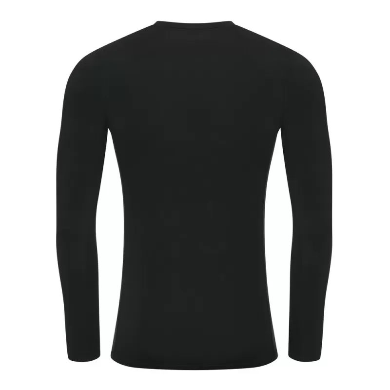 T-shirt de sport manches longues en polyester recyclé, coupe slim et ergonomique, 160 g/m²