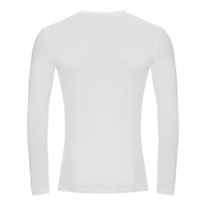 T-shirt de sport manches longues en polyester recyclé, coupe slim et ergonomique, 160 g/m²