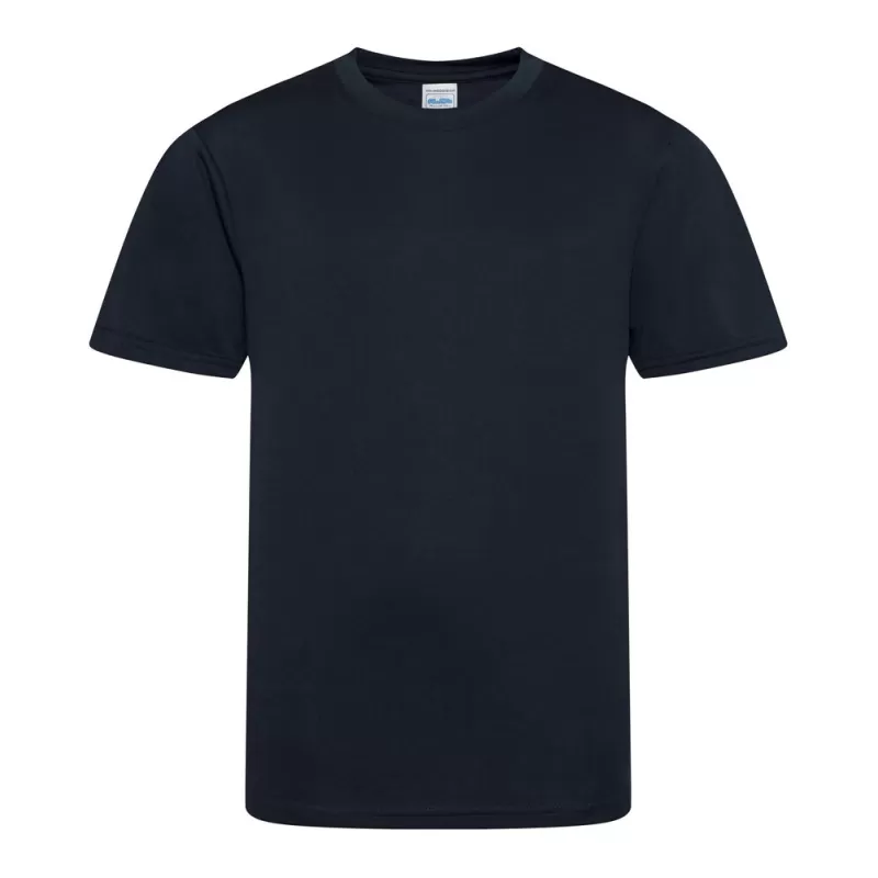 T-shirt respirant enfant polyester léger col ras du cou, manches droites, 135 g/m²