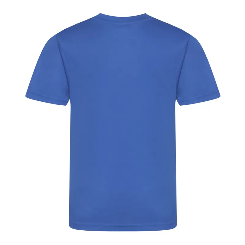 T-shirt respirant enfant polyester léger col ras du cou, manches droites, 135 g/m²