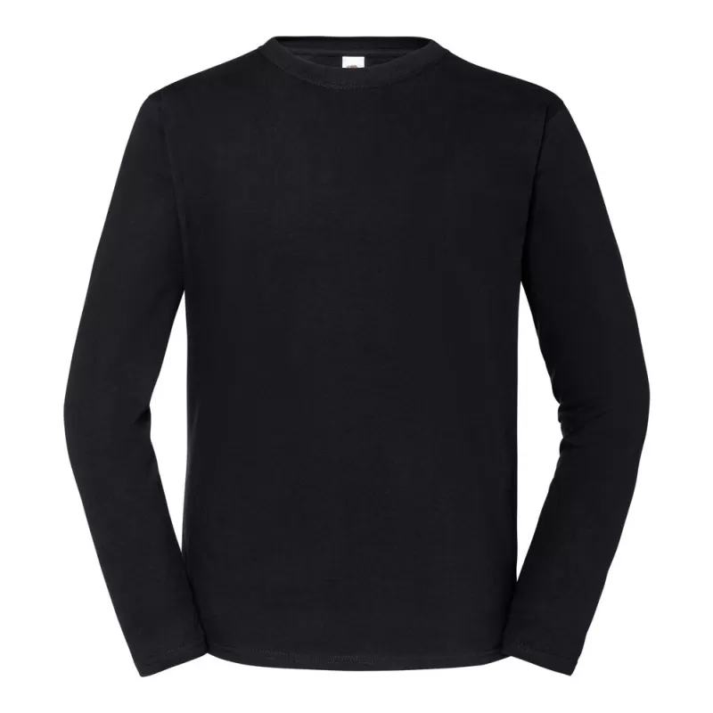 T-shirt Iconic épais manches longues col rond en coton ringspun, 195 g/m²