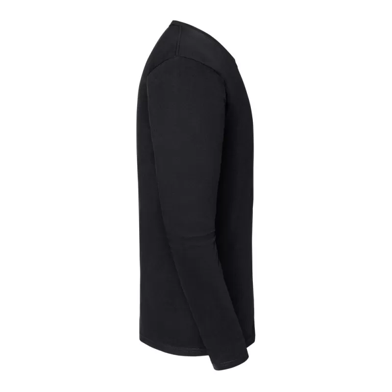 T-shirt Iconic épais manches longues col rond en coton ringspun, 195 g/m²