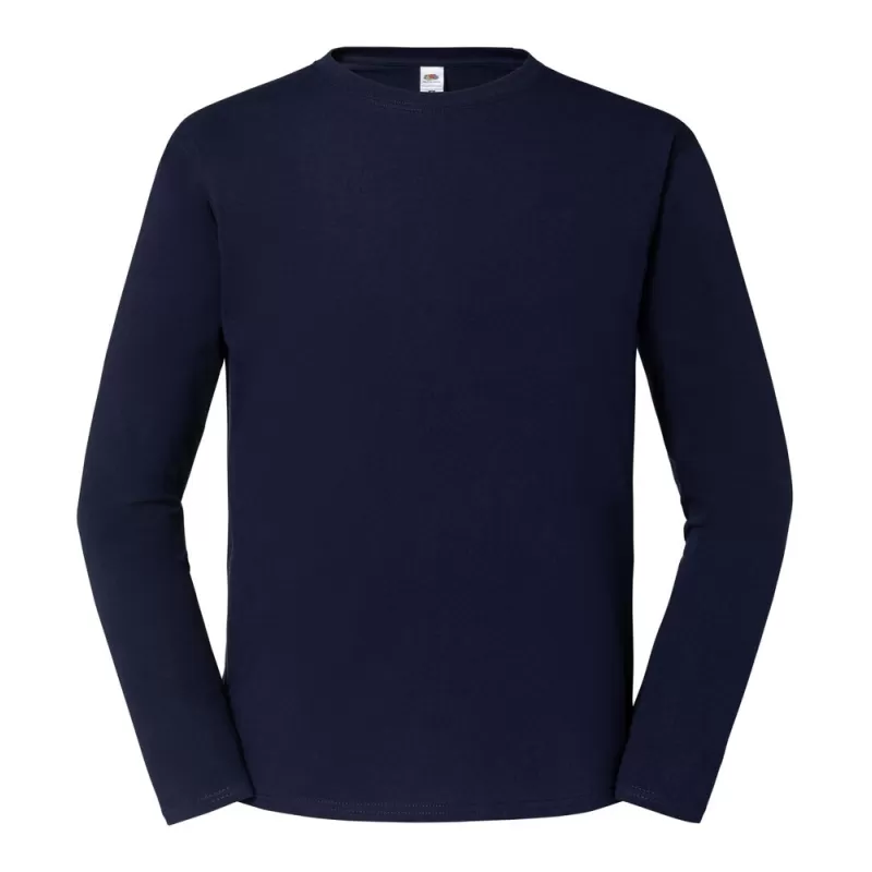 T-shirt Iconic épais manches longues col rond en coton ringspun, 195 g/m²