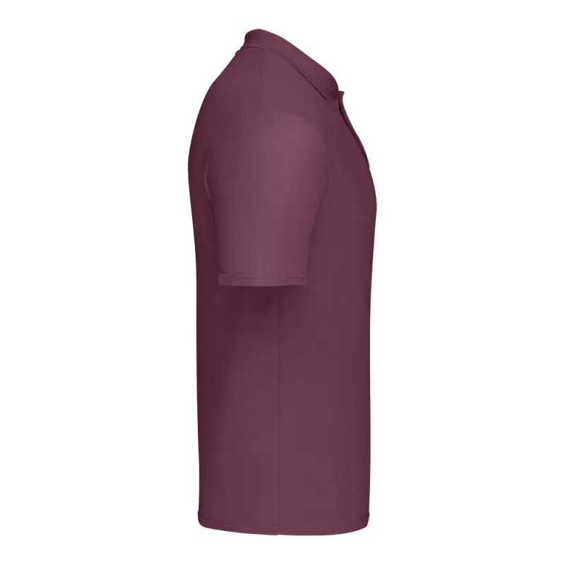 Polo en coton manches courtes, coupe près du corps, coutures latérales, 175 g/m²