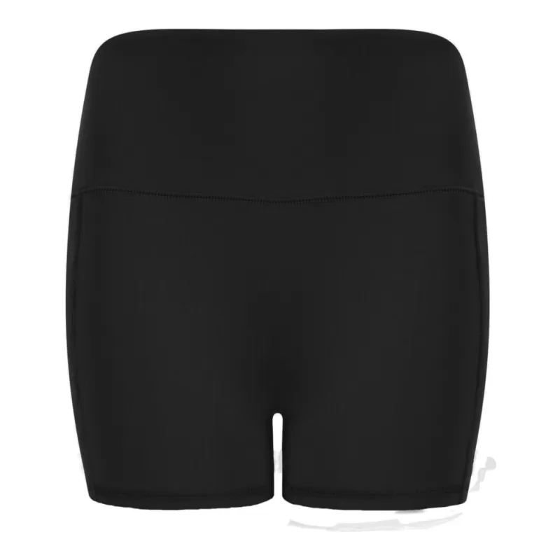 Short cycliste court taille élastiquée haute sans couture sur le devant, 260 g/m²