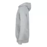 Sweat de sport coupe slim, capuche non doublée, intérieur gratté, 250 g/m²
