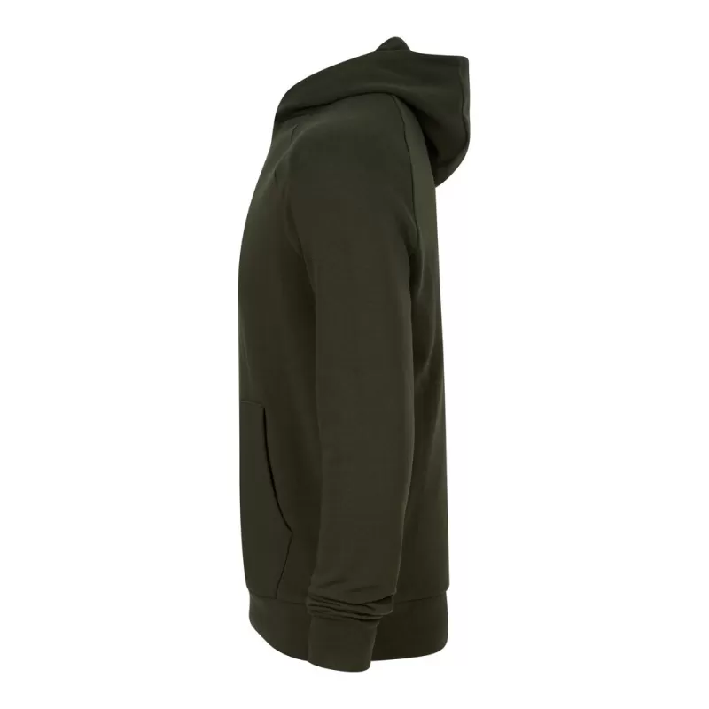 Sweat de sport coupe slim, capuche non doublée, intérieur gratté, 250 g/m²